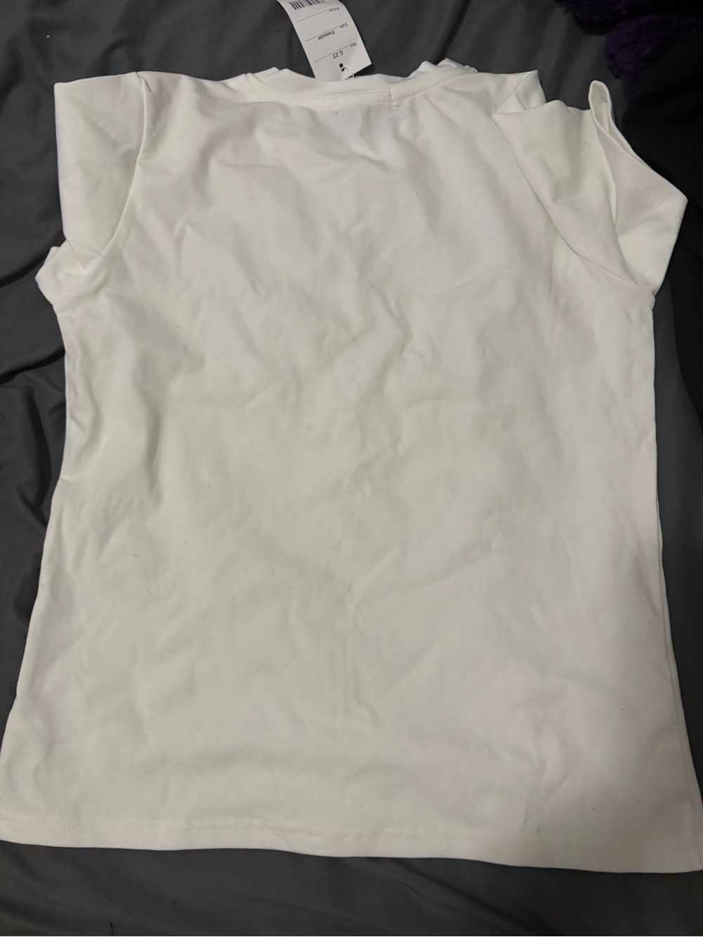 Women's White Short Sleeve Crewneck Tee